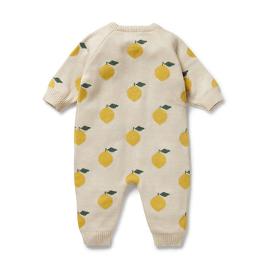 Wilson & Frenchy - Lemony Organic Knitted Jacquard Growsuit